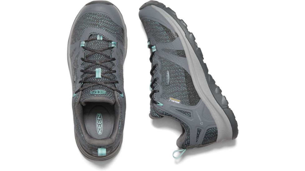 KEEN Terradora II WP Shoes - Womens, Steel Grey/Ocean Wave, 8 US, 1022346-stgrey/oceanw-8