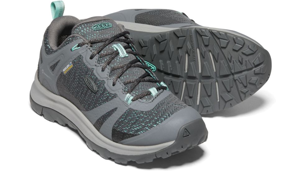 KEEN Terradora II WP Shoes - Womens, Steel Grey/Ocean Wave, 8 US, 1022346-stgrey/oceanw-8