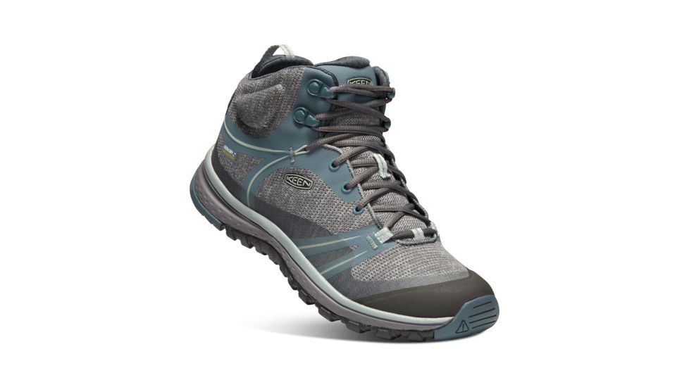 KEEN Terradora Mid Waterproof Hiking Boots - Womens, Stormy Weather/Wrought Iron, Medium, 7, 1019875-001-7