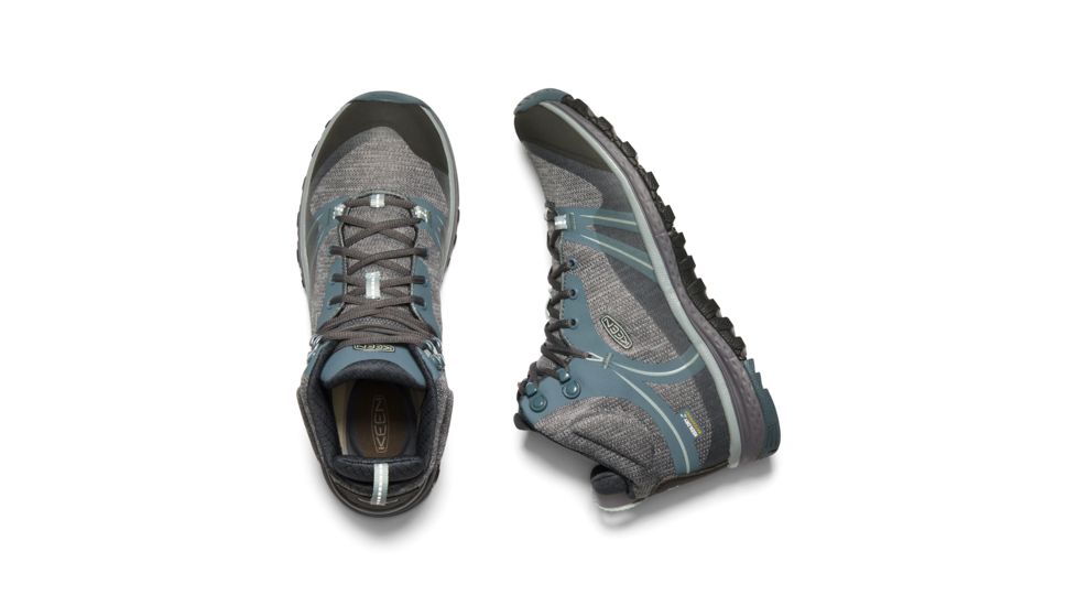 KEEN Terradora Mid Waterproof Hiking Boots - Womens, Stormy Weather/Wrought Iron, Medium, 7, 1019875-001-7