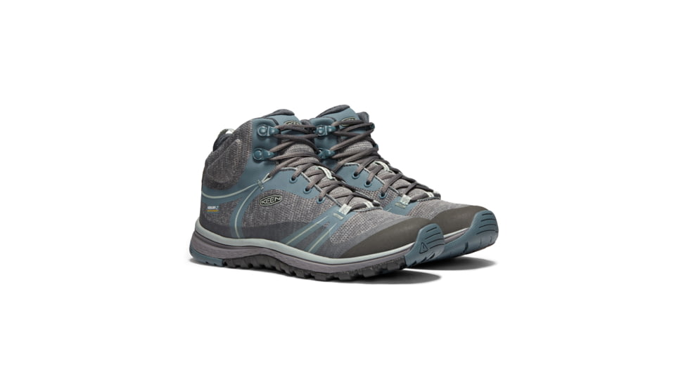 KEEN Terradora Mid Waterproof Hiking Boots - Womens, Stormy Weather/Wrought Iron, Medium, 7, 1019875-001-7