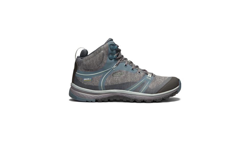 KEEN Terradora Mid Waterproof Hiking Boots - Womens, Stormy Weather/Wrought Iron, Medium, 7, 1019875-001-7