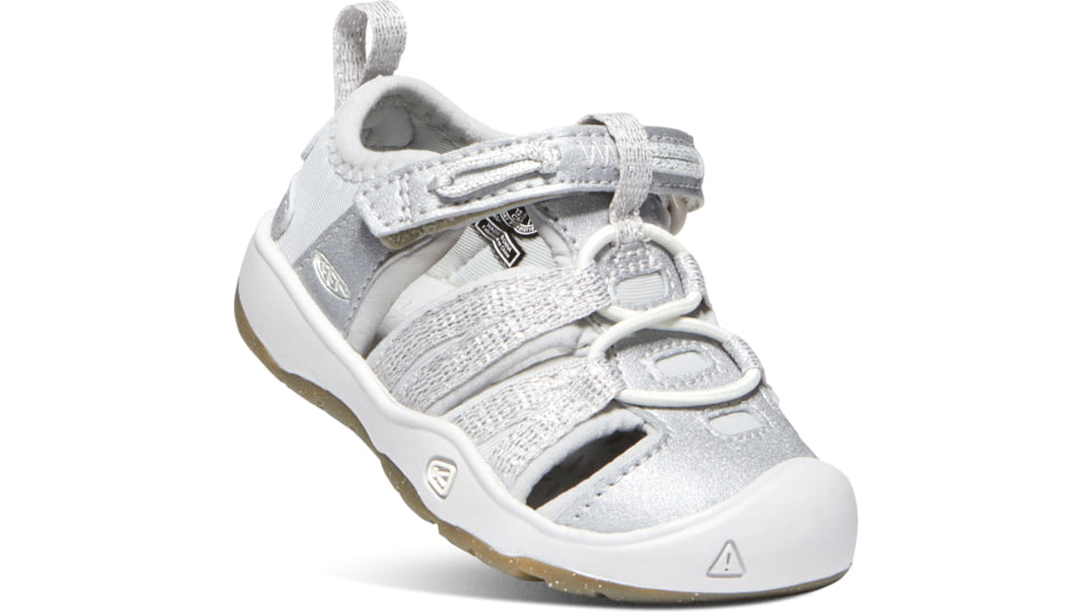 KEEN Toddlers Moxie Sandals - Kids, Silver, 4, 1018367-900-4