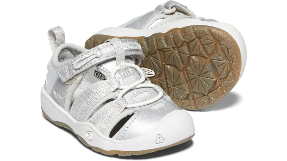 KEEN Toddlers Moxie Sandals - Kids, Silver, 4, 1018367-900-4