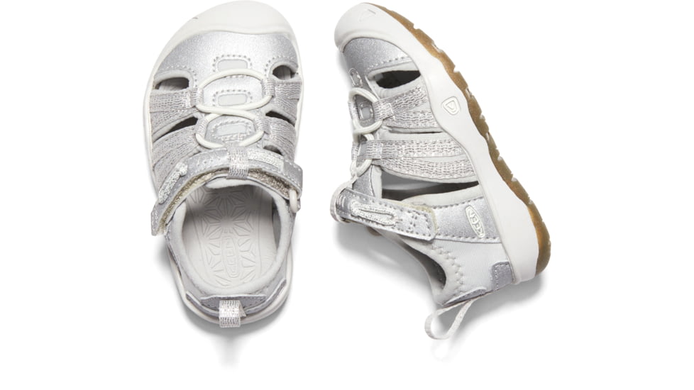 KEEN Toddlers Moxie Sandals - Kids, Silver, 4, 1018367-900-4