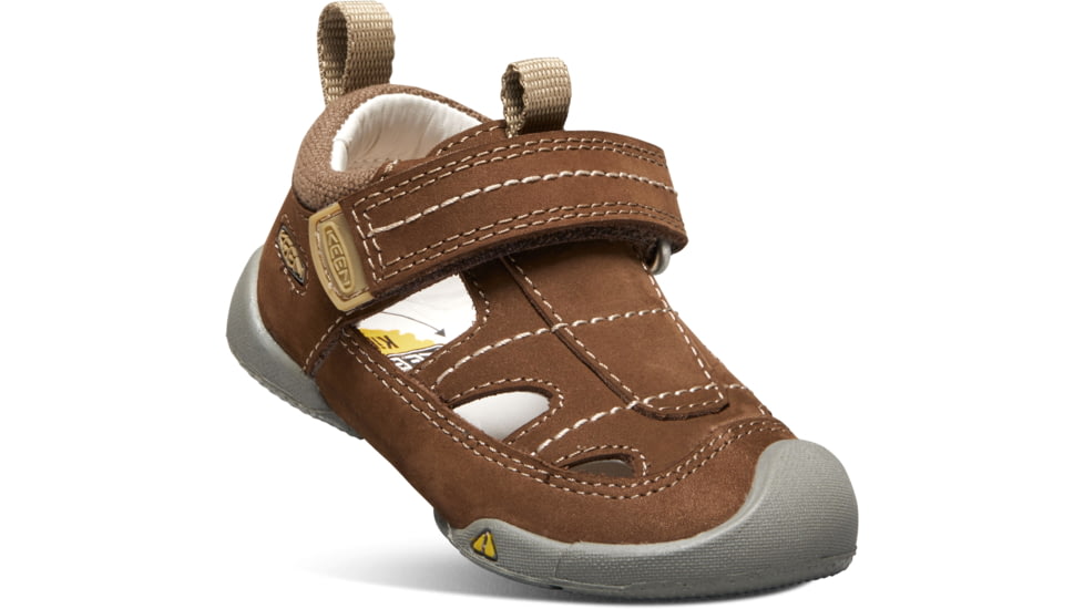 KEEN Toddlers Pep Fisherman Sandals, Dark Earth/Inca Gold, 7, 1020010-200-7