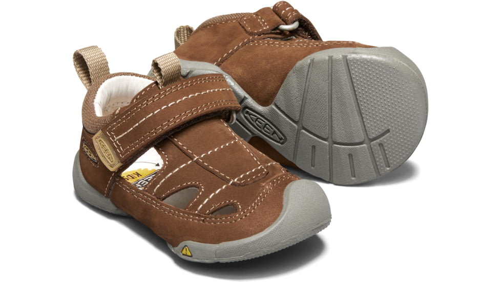 KEEN Toddlers Pep Fisherman Sandals, Dark Earth/Inca Gold, 7, 1020010-200-7