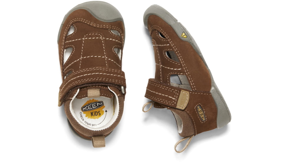 KEEN Toddlers Pep Fisherman Sandals, Dark Earth/Inca Gold, 7, 1020010-200-7
