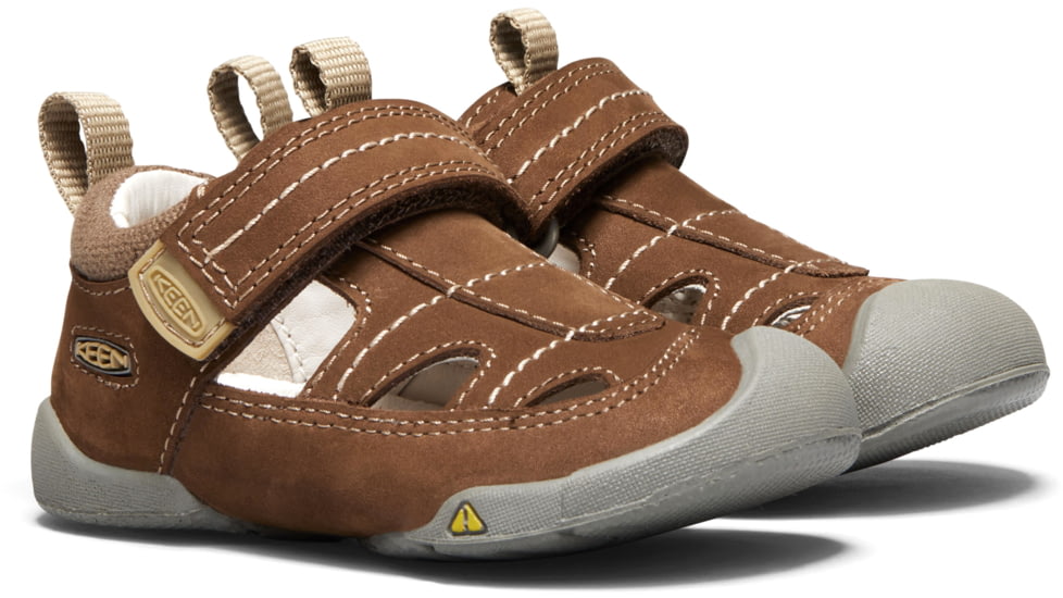 KEEN Toddlers Pep Fisherman Sandals, Dark Earth/Inca Gold, 7, 1020010-200-7