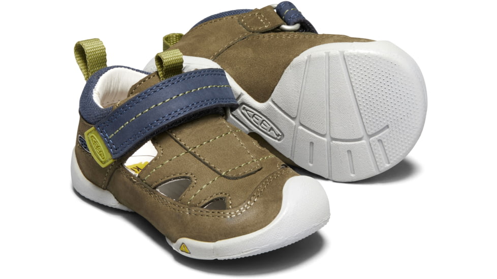 KEEN Toddlers Pep Fisherman Sandals, Dark Olive/Moss, 4, 1020011-300-4