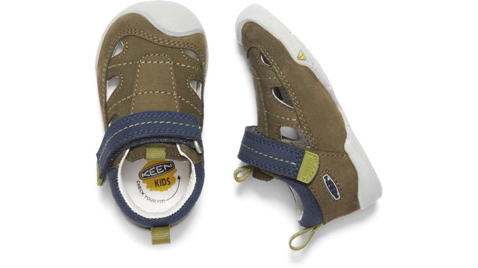 KEEN Toddlers Pep Fisherman Sandals, Dark Olive/Moss, 4, 1020011-300-4