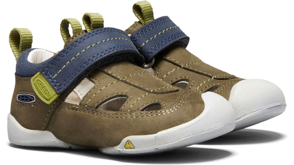 KEEN Toddlers Pep Fisherman Sandals, Dark Olive/Moss, 4, 1020011-300-4