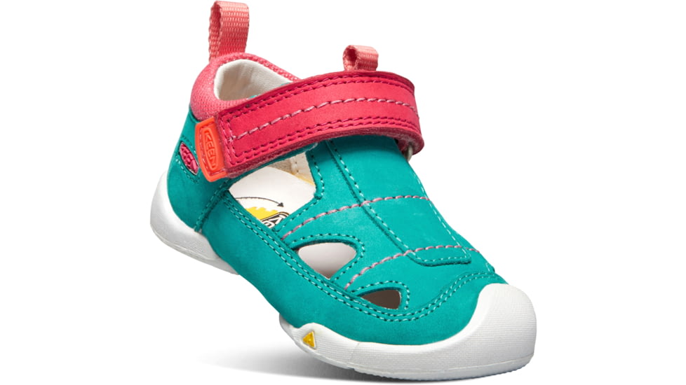KEEN Toddlers Pep Fisherman Sandals, Lake Green/Teaberry, 7, 1020012-400-7