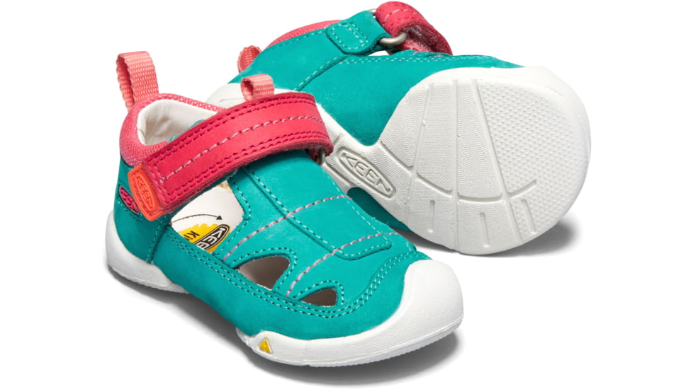 KEEN Toddlers Pep Fisherman Sandals, Lake Green/Teaberry, 7, 1020012-400-7
