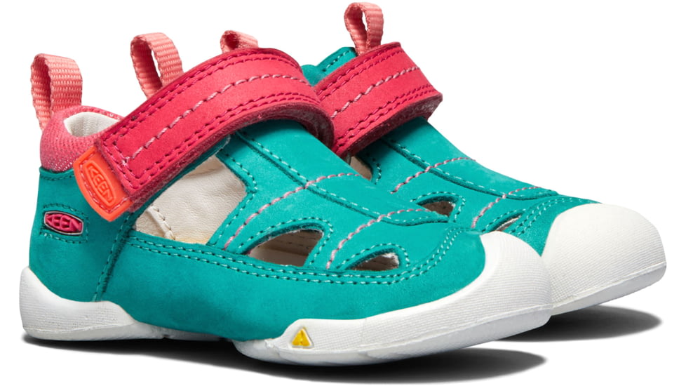 KEEN Toddlers Pep Fisherman Sandals, Lake Green/Teaberry, 7, 1020012-400-7