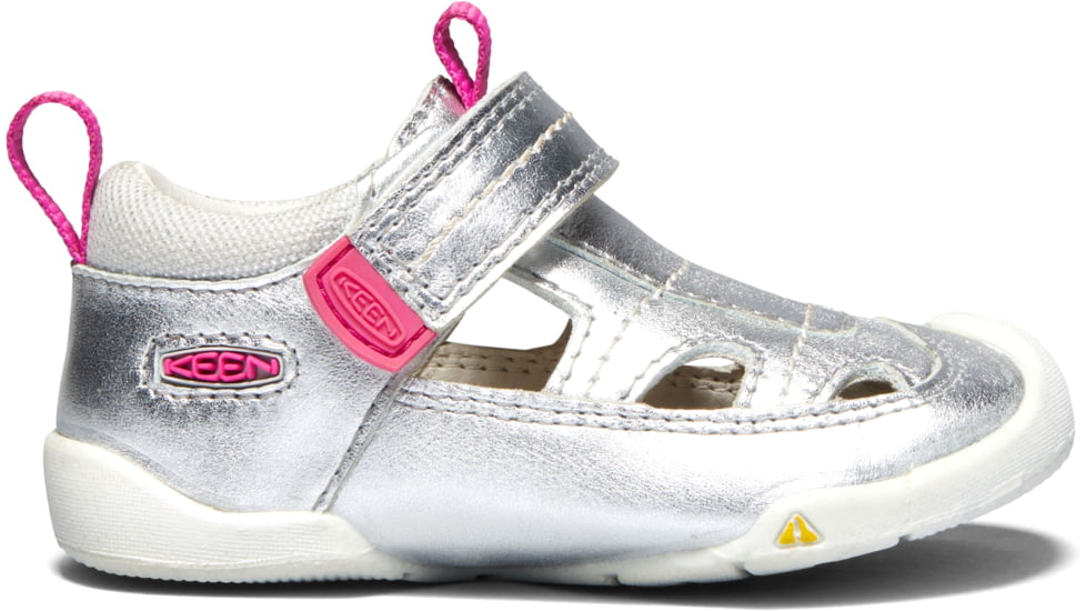 KEEN Toddlers Pep Fisherman Sandals, Silver/Vivacious, 7, 1020014-001-7