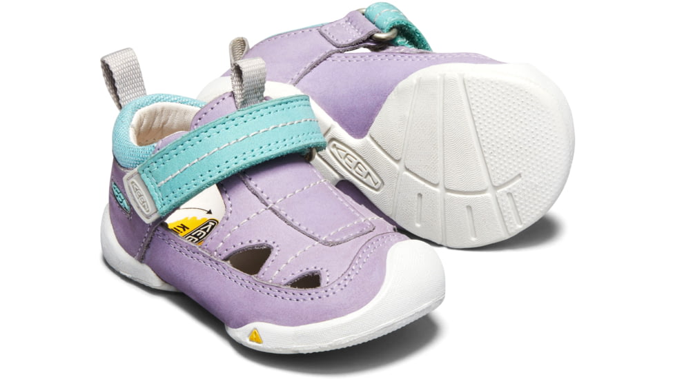 KEEN Toddlers Pep Fisherman Sandals, Sweet Lavender/Aqua Haze, 4, 1020013-500-4