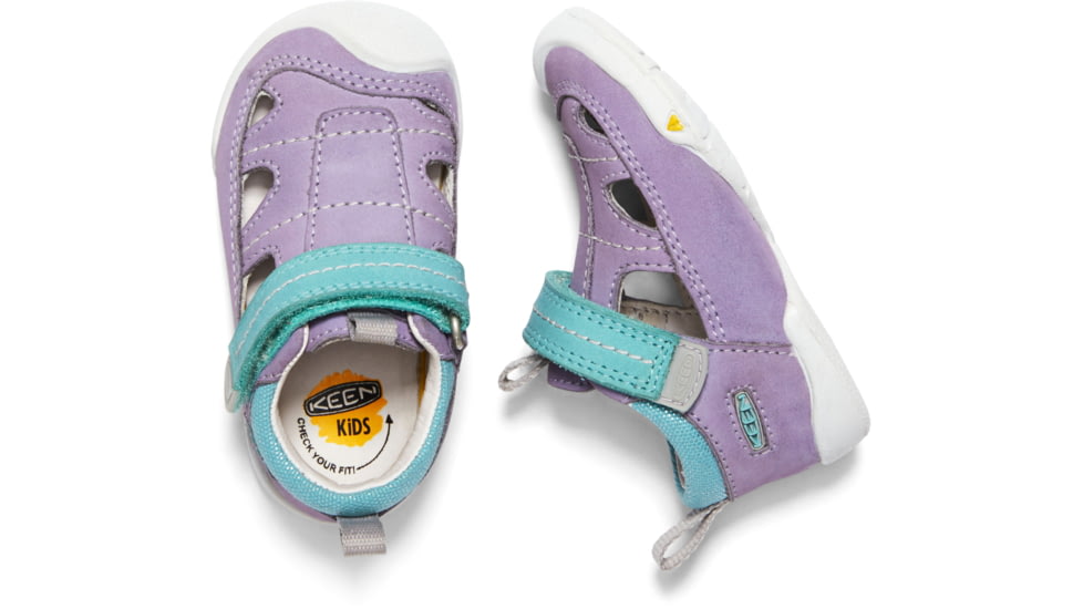 KEEN Toddlers Pep Fisherman Sandals, Sweet Lavender/Aqua Haze, 4, 1020013-500-4