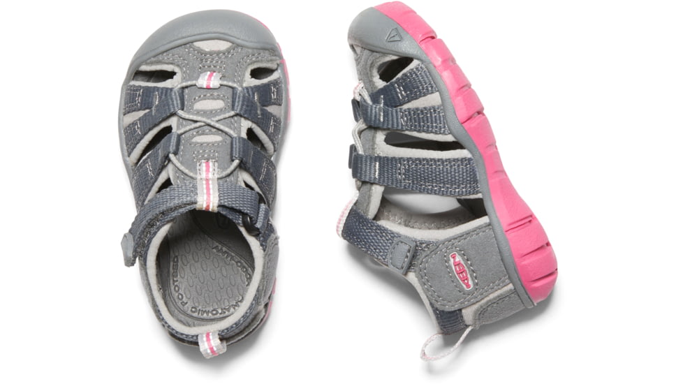 KEEN Toddlers Seacamp II CNX Sandals, Steel Grey/Rapture Rose, 4, 1020647-15-4