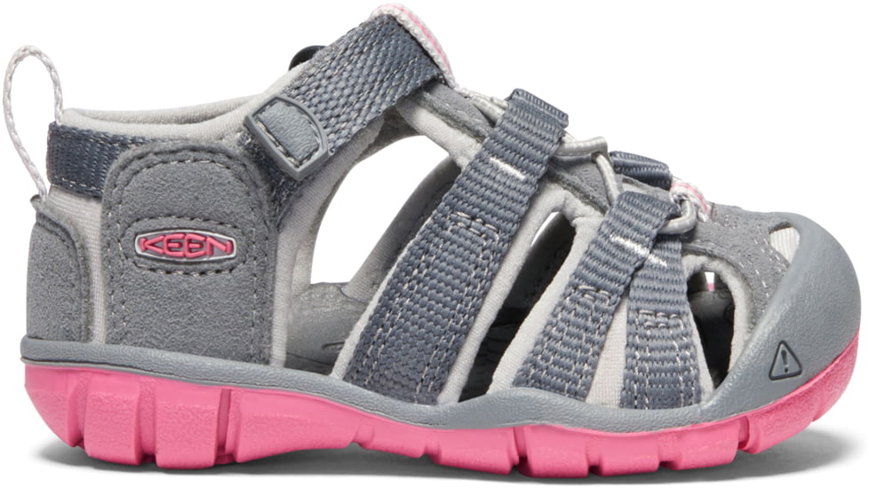 KEEN Toddlers Seacamp II CNX Sandals, Steel Grey/Rapture Rose, 4, 1020647-15-4