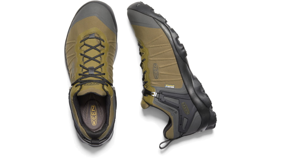 KEEN Venture WP Shoes - Mens, Dark Olive/Raven, 8.5 US, 1021169-do/raven-8.5