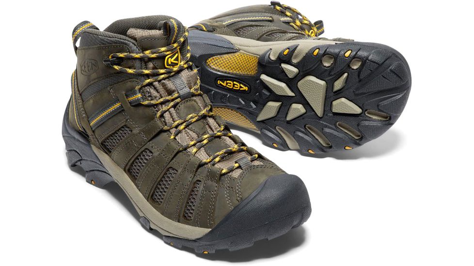 KEEN Voyageur Mid Hiking Boots - Men's, Raven/Tawny Olive, 8 US, 1008904-5-8