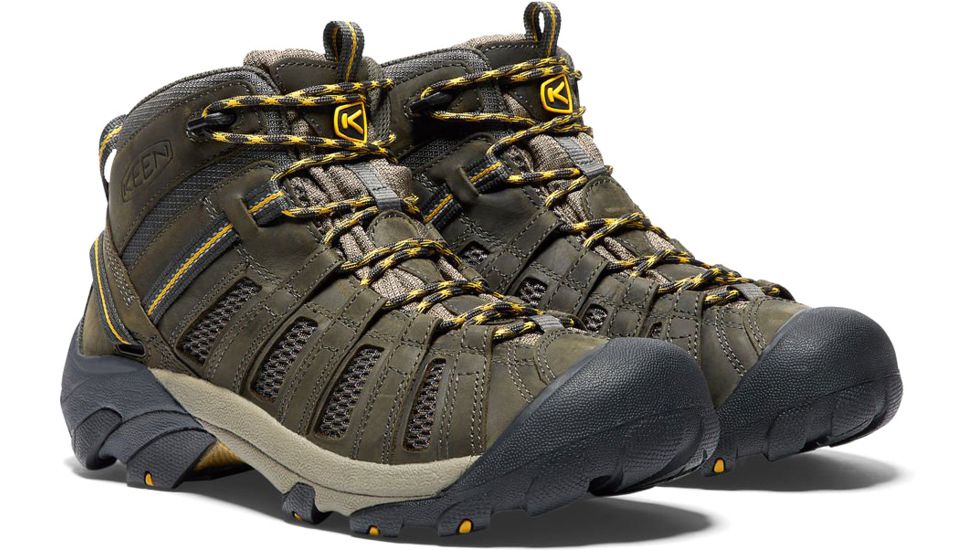KEEN Voyageur Mid Hiking Boots - Men's, Raven/Tawny Olive, 8 US, 1008904-5-8