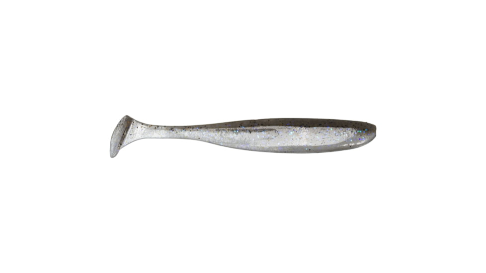 Keitech Easy Shiner, Electric Shad, 4in, Shad Shaped Paddletail Swimbait, 7Pk, Blister Pack, Squid Scent Infused, ES4440