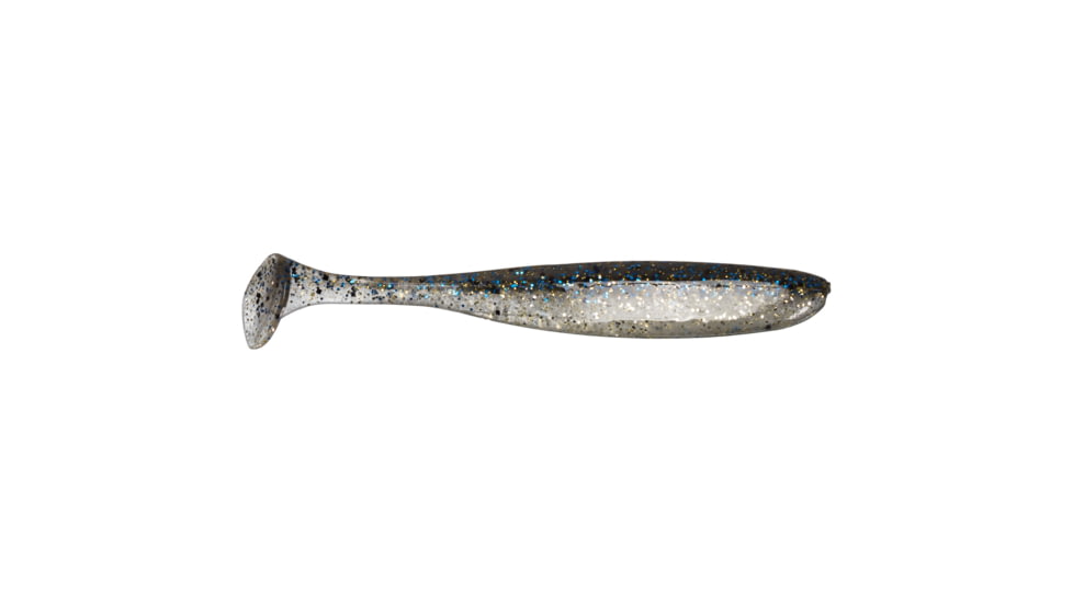Keitech Easy Shiner, Bluegill Flash, 4in, Shad Shaped Paddletail Swimbait, 7Pk, Blister Pack, Squid Scent Infused, ES4418