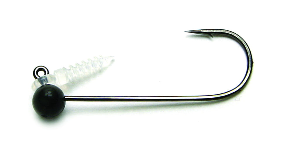 Keitech Tungsten Shaky Football Jig Head, 1/16oz, Custom #2/0 Hook, Gray, 3 Per Bag, SFH2016