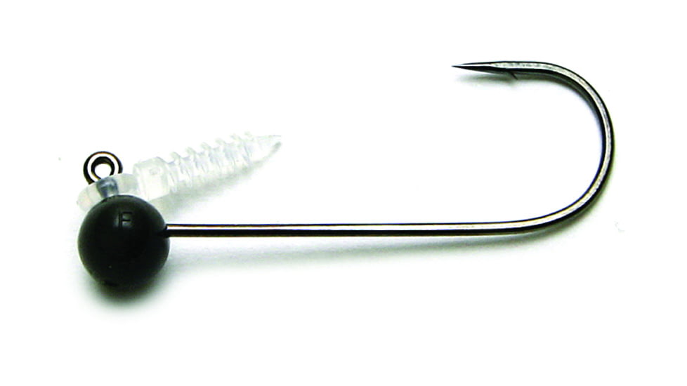 Keitech Tungsten Shaky Football Jig Head, 1/8oz, Custom Number 2/0 Hook, Gray, 3 Per Bag, SFH2018