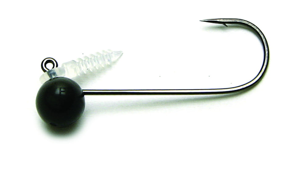 Keitech Tungsten Shakey Football Head 2/0 hook 3/16oz Tungsten, 3/16oz., Custom #2/0 Hook, Shaky Football Jighead, Gray, 3Pk, SFH20316