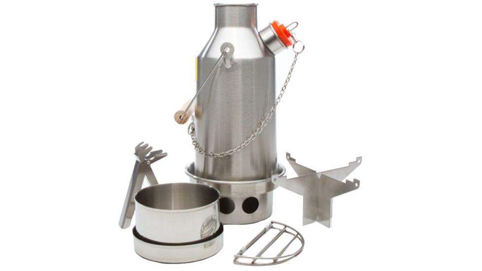 Kelly Kettle Stainless Small Trekker - Basic Kit-Stainless Steel