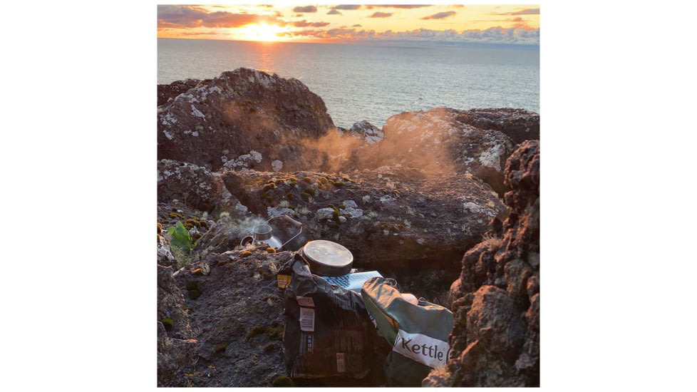 Kelly Kettle Trekker &amp; Kit, Stainless Steel, 50121