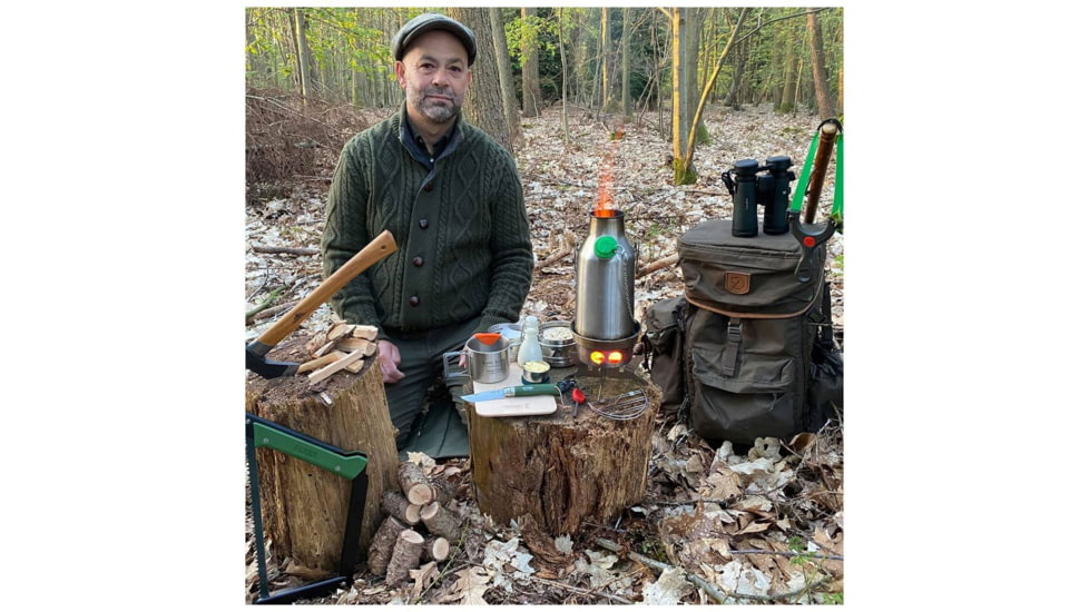 Kelly Kettle Trekker &amp; Kit, Stainless Steel, 50121