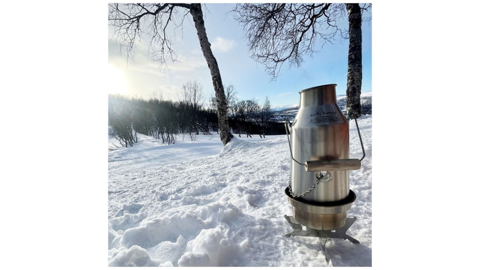 Kelly Kettle Trekker &amp; Kit, Stainless Steel, 50121