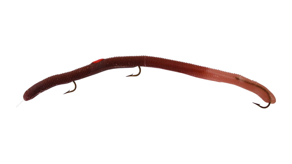 Kellys Pier Boy Special Pre-Rigged Plastic Worm, 5 1/2in, 3 Number 6 Hooks, Neutral Clear Tail, PBS101-NCT