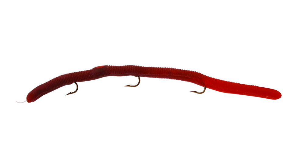 Kellys Plow Jockeys Pre-Rigged Plastic Worm, 5 1/2in, 3 Number 6 Hooks, Peachie Natural, PJ100-PN