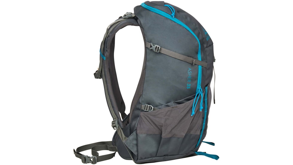 Kelty Asher 35L Daypack, Beluga/Stormy Blue, One Size, 22628622BEL