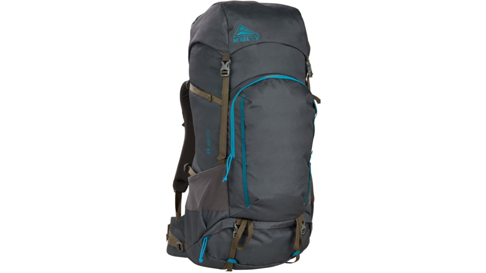 Kelty Asher 65L Backpack, Beluga/Stormy Blue, One Size, 22628922BEL