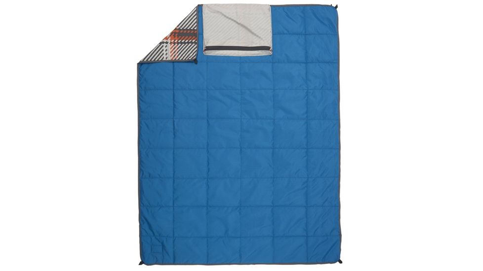 Kelty Bestie BFF Blanket Blankets, Organic Plaid/Lyons Blue, 35425819ORG