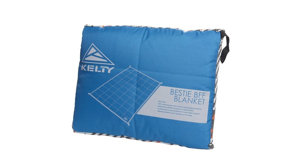 Kelty Bestie BFF Blanket Blankets, Organic Plaid/Lyons Blue, 35425819ORG