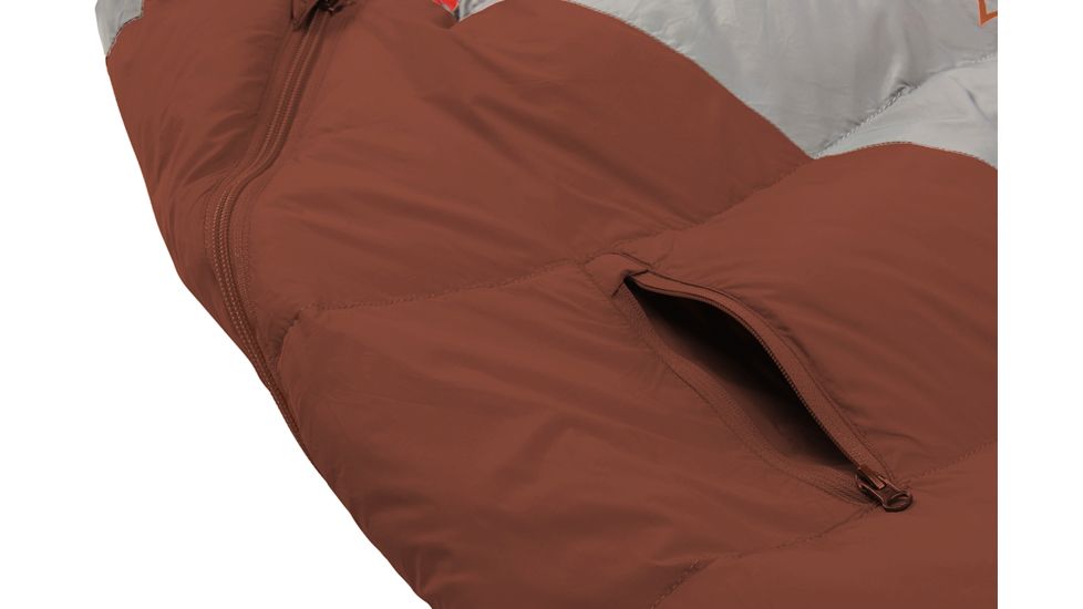 Kelty Cosmic 0 Sleeping Bag 600/ DriDown, Red Ochre/Smoke, Regular, 35413519RR