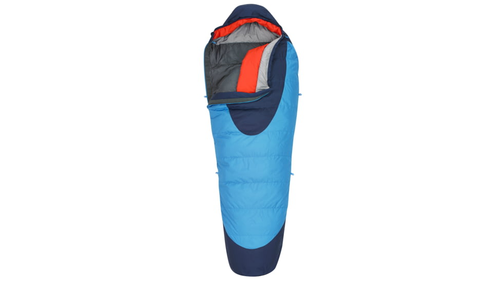 Kelty Cosmic 20 Down Sleeping Bag - Paradise Blue/Twilight-Regular-Right