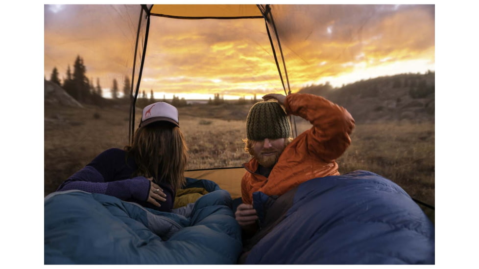 Kelty Cosmic Down 20 Sleeping Bag, Lyons Blue/Dark Shadow, Right Zip, Short, 35413721SR