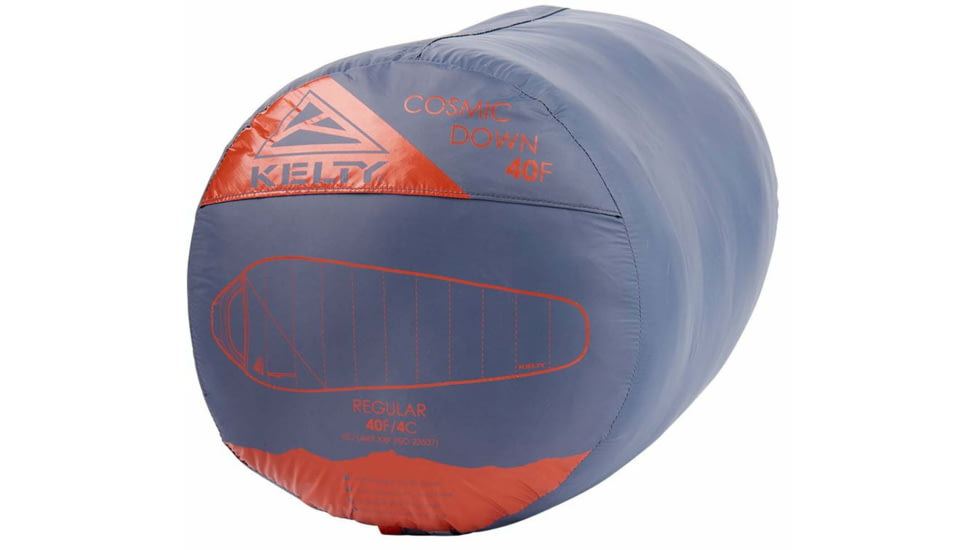 Kelty Cosmic Down 40 Sleeping Bag, Castle Rock/Smoke, Right Zip, Regular, 35414821RR