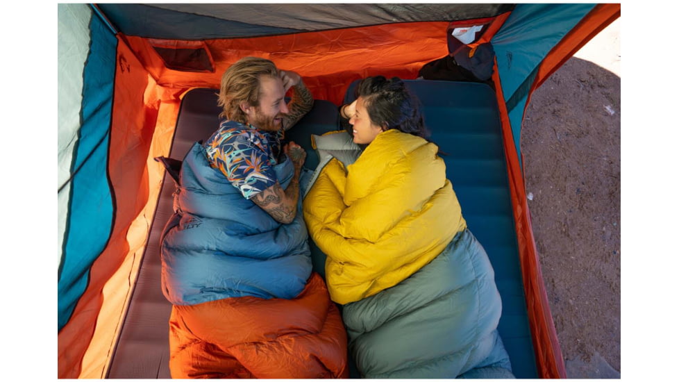 Kelty Discovery Basecamp 4 Tent, Laurel Green/Stormy Blue, One Size, 40835722STB