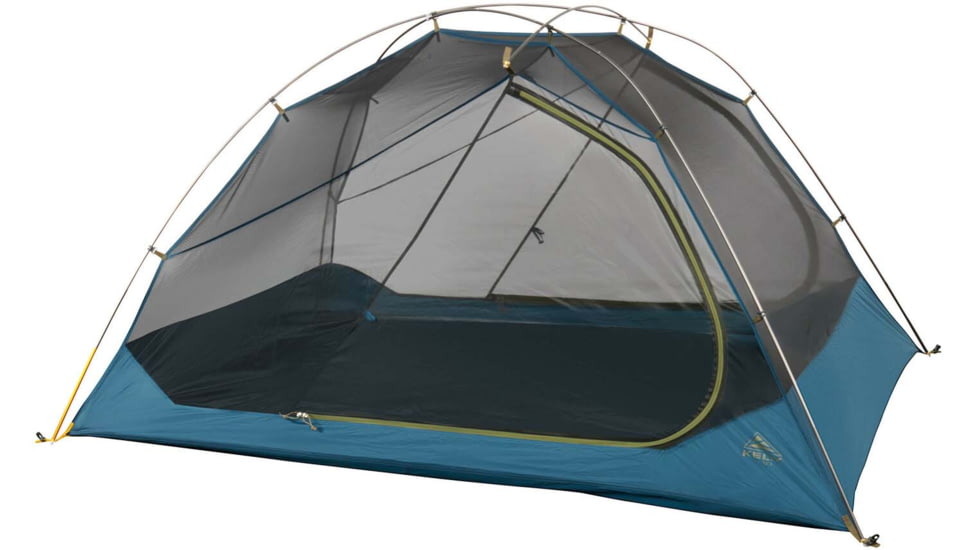 Kelty Far Out 3 w/Footprint Tent, Olive Oil/Agean Blue, One Size, 40835322