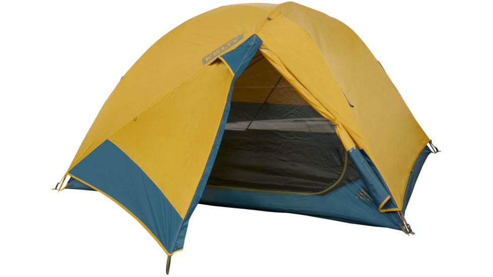Kelty Far Out 3 w/Footprint Tent, Olive Oil/Agean Blue, One Size, 40835322