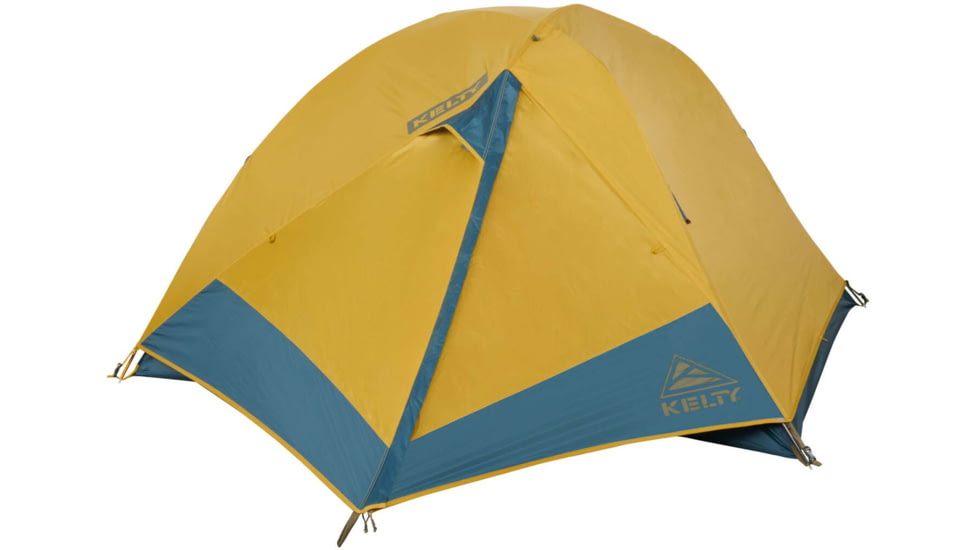Kelty Far Out 3 w/Footprint Tent, Olive Oil/Agean Blue, One Size, 40835322